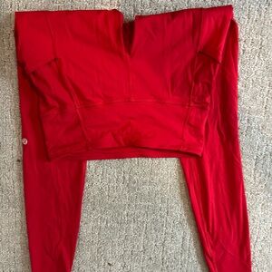 Lululemon red leggings